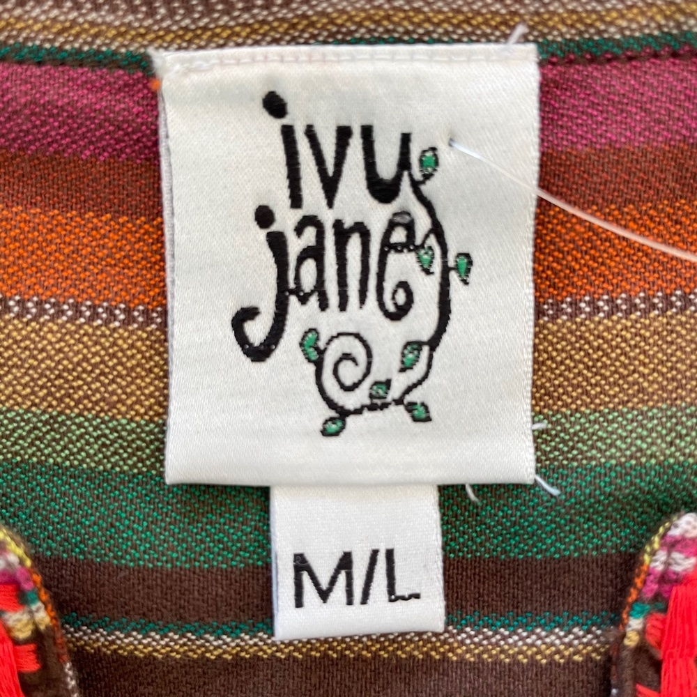 New NWT Ivy Jane serape embroidered blouse top shirt - Picture 6 of 7